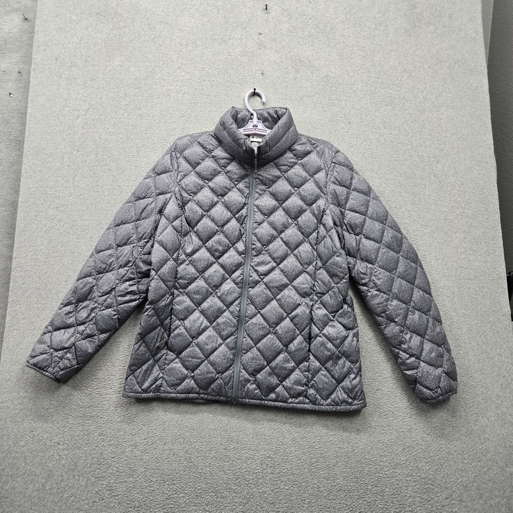 32 Degrees Men Jacket XL Gray Nylon Down Puffer Quilted